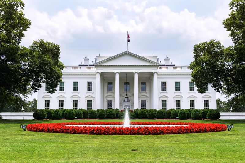 US White House front view 2