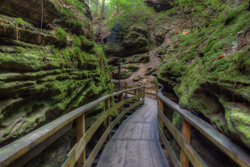 Witches Gulch is a hidden Attraction in Wisconsin Dells and can only be reached by Boat