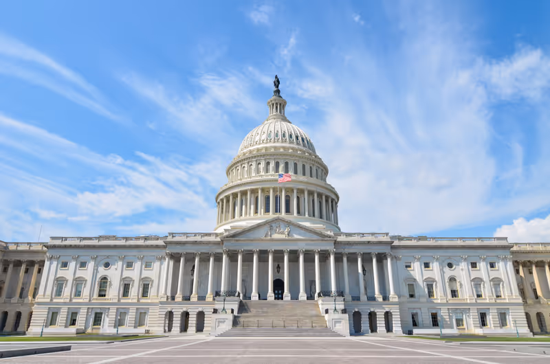 United States Capitol Building east facade - Washington DC United States