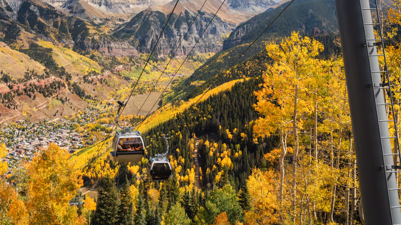 Autumn in Telluride Colorado - Gondola