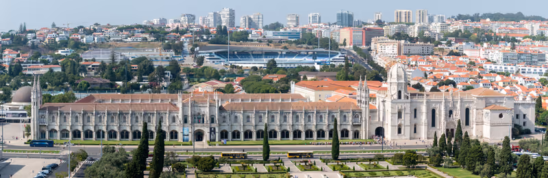 Mosteiro dos Jerónimos (Jerónimos Monastery) a late Gothic Manueline-style monastery housing archaeology & maritime museums in its wings