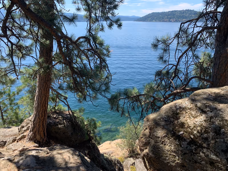 View from Tubbs Hill Trail by Coeur d’Alene, Idaho