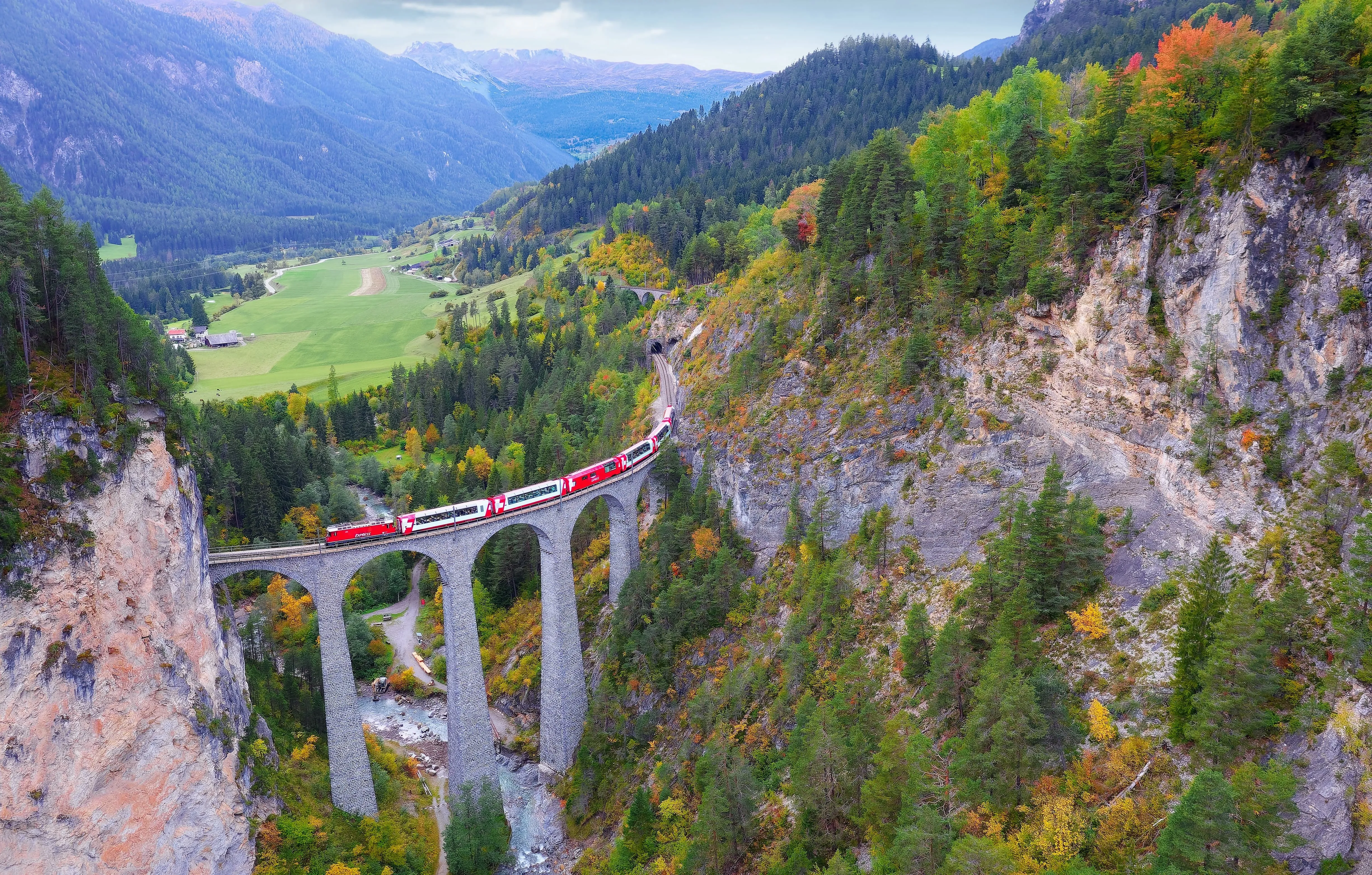 Scenic train journey