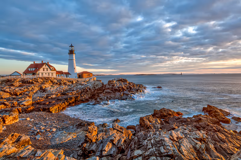 Portland Head Light is a historic lighthouse in Cape Elizabeth, Maine.