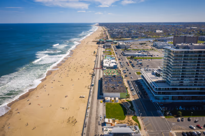 Asbury Park Aerial During Covid19 Pandemic