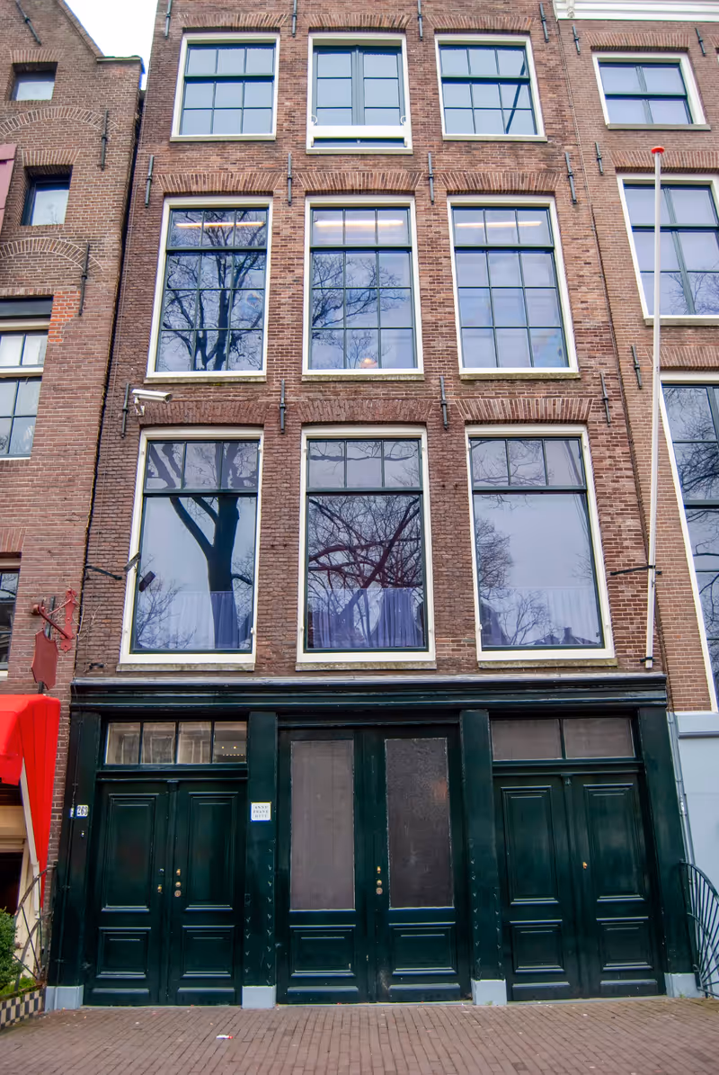 Amsterdam / Holland - January 2009: The Anne Frank House and Museum in Amsterdam, Holland