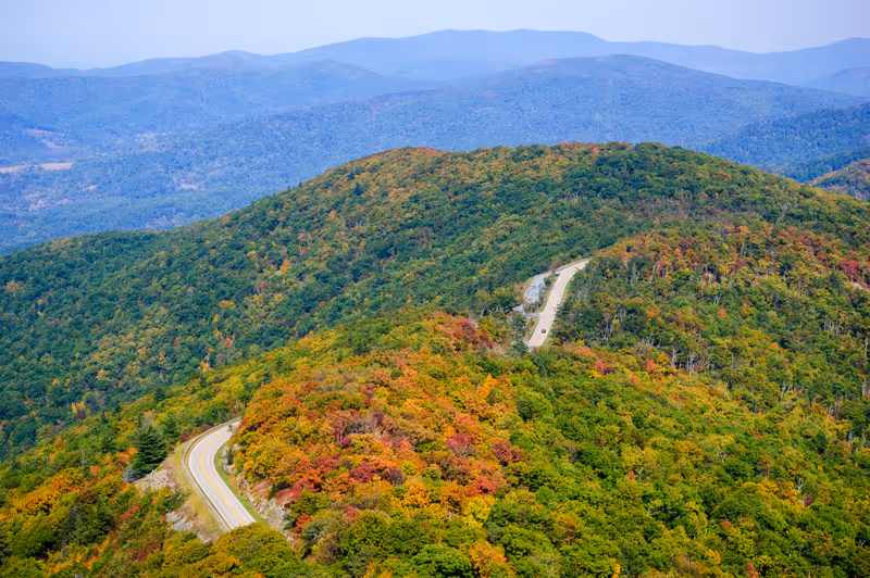 Fall Overlook at Shenandoah National Park