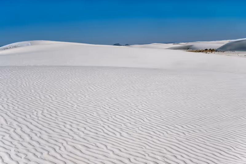 Scenic view from the Alkali Flats Trail in White Sands National Park