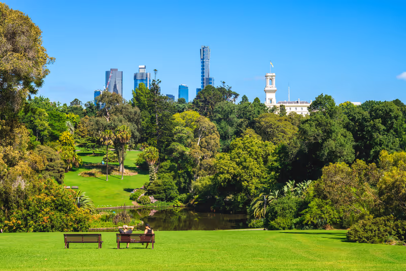 Royal Botanic Gardens in melbourne, australia