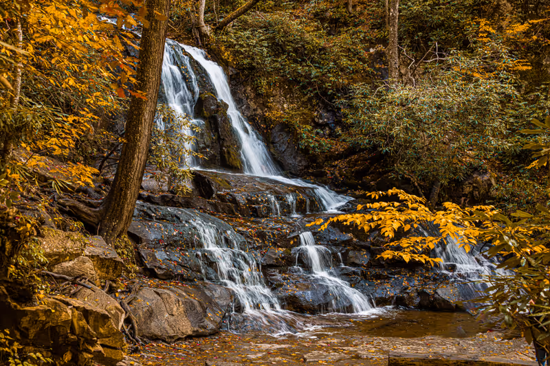 Laurel Falls in the Great Smoky Mountains National Park