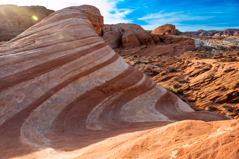 The Fire Wave Trail in Valley of Fire National Park, Nevada, California