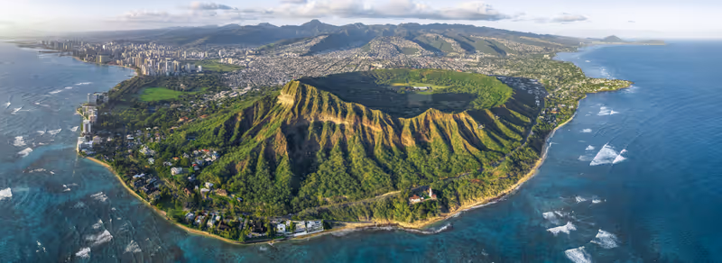 Diamond Head crater in Oahu
