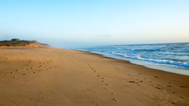 Golden Sunrise on Coast Guard Beach in Cape Cod National Seashore at Eastham Massachusetts