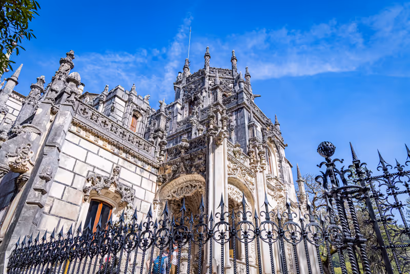 Europe, Portugal, Sintra. April 16, 2022. The ornate Chapel of Quinta da Regaleira, a UNESCO World Heritage Site..