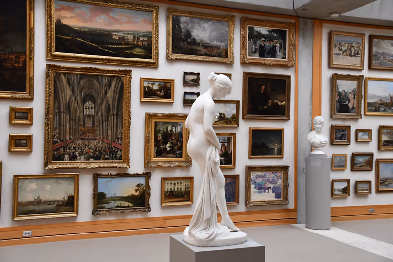 NEW HAVEN CT - FEB 4: Yale Center for British Art at Yale University in New Haven, Connecticut, as seen on Feb 4, 2023.