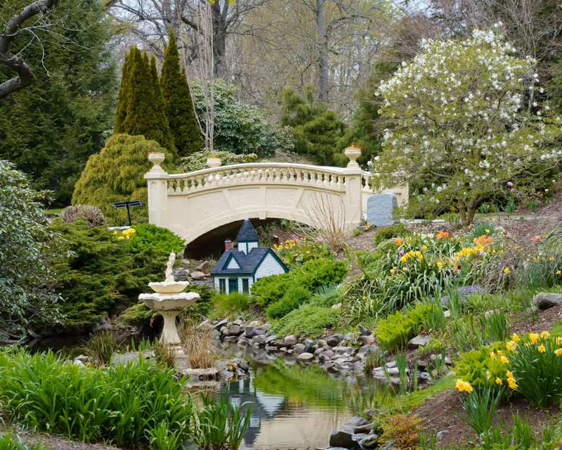 Victoria style of historical Halifax public garden NS Canada