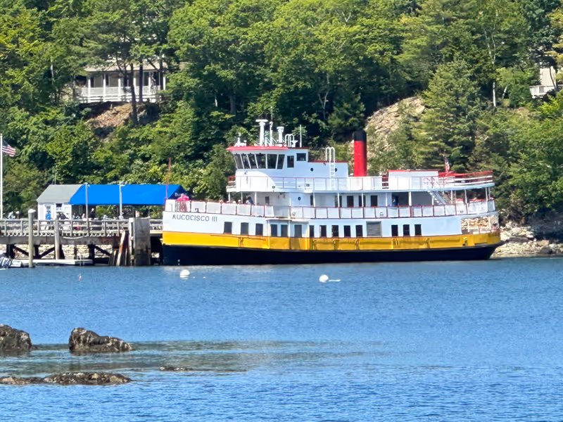 June 21,2023- Casco Bay Lines Ferry to Peaks Island in Portland, Maine USA