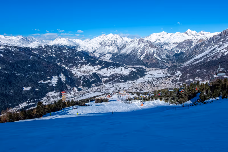 Ski slopes in Bormio Ski resort