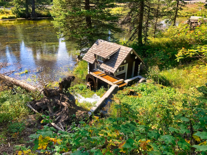 Summer at Johnny Sack's Cabin at Big Springs Idaho.