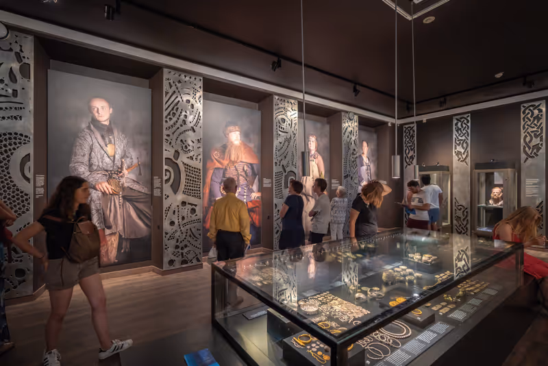 Copenhagen, Denmark - Jun 26, 2019: National Museum of Denmark Interior - Copenhagen, Denmark