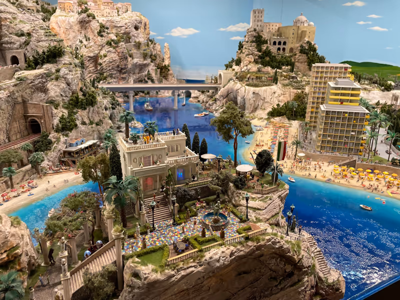 miniature scenes in Miniatur Wunderland in Hamburg