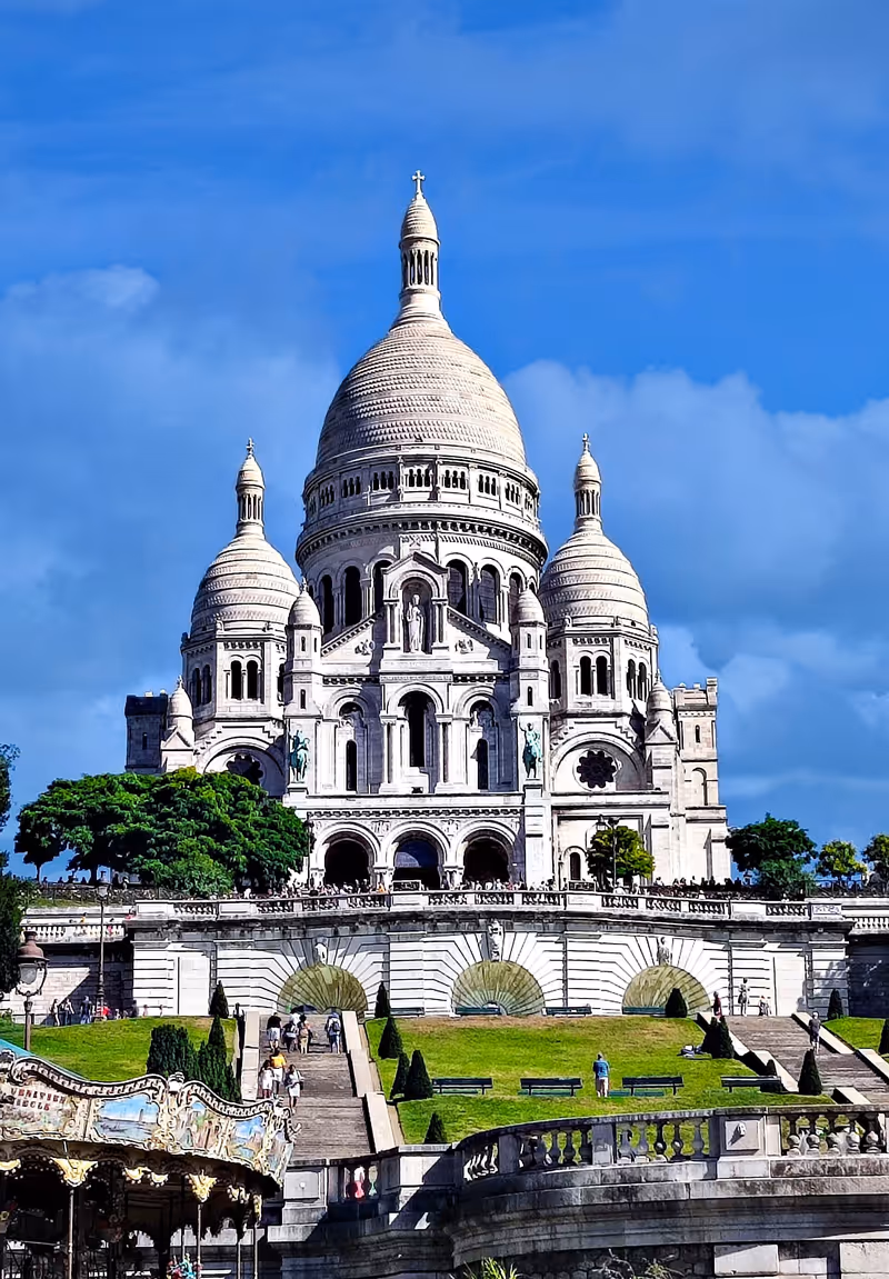 The Sacré-Cœur mountain, the witness of Paris, France