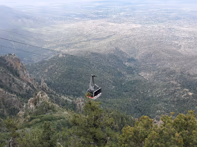 View at top of  Sandia Peak Tramway