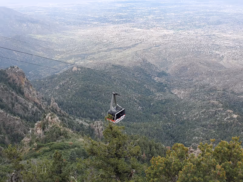 View at top of  Sandia Peak Tramway