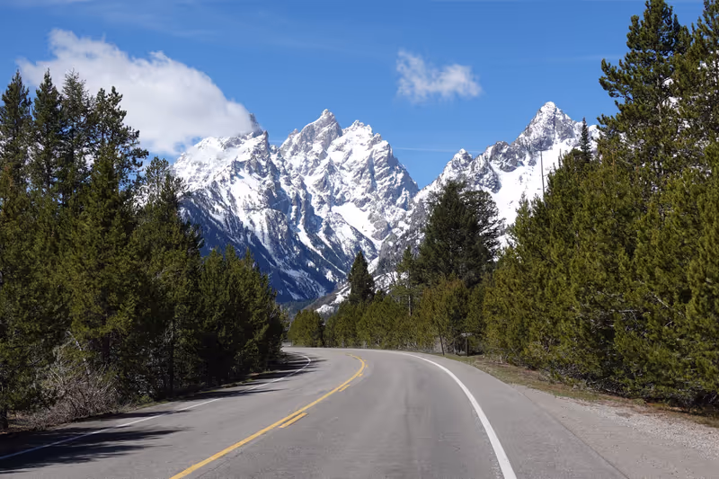 Grand Teton Scenic Drive route