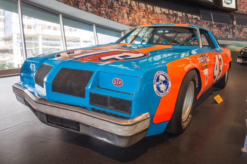 CHARLOTTE - OCTOBER 18: NASCAR Hall of Fame - legendary race car, North Carolina OCTOBER 18, 2015