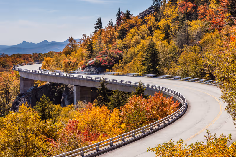 Blue Ridge Parkway at fall