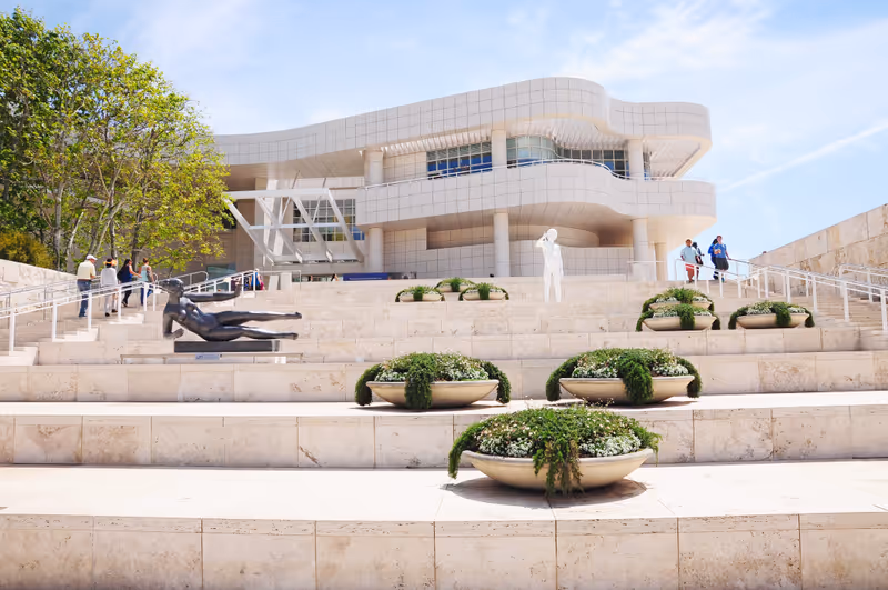 LOS ANGELES, THE UNITED STATES - APRIL 8, 2014 : The Getty Center, in Los Angeles, California, is a campus of the Getty Museum and other programs of the Getty Trust.