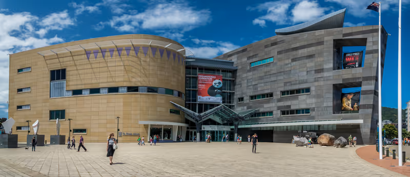 WELLINGTON - January 11 2016: Museum of New Zealand Te Papa Tongarewa, the national museum and art gallery of New Zealand, Wellington.