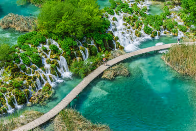 Lakes of The Plitvice Lakes National Park in Croatia