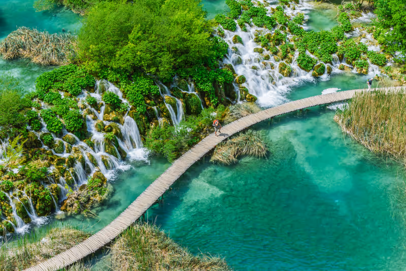 Lakes of The Plitvice Lakes National Park in Croatia