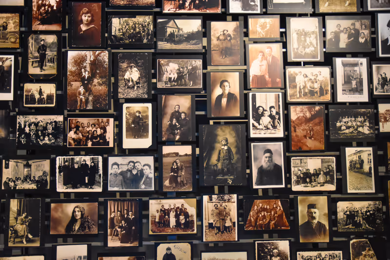 Washington DC, - Dec. 19: Internal view of the Holocaust Memorial Museum. Real pictures of the deported, Nazi propaganda, crematorium, objects. Shot at December 19, 2015 in Washington DC, USA.