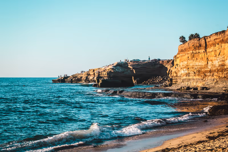 Photo of Sunset Cliffs in San Diego, California
