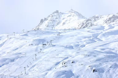 The ski slops of St. Moritz, Switzerland