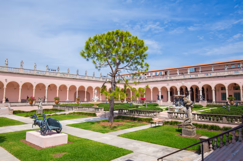 USA. FLORIDA. SARASOTA. MAY, 2017: John and Mable Ringling Museum of Art