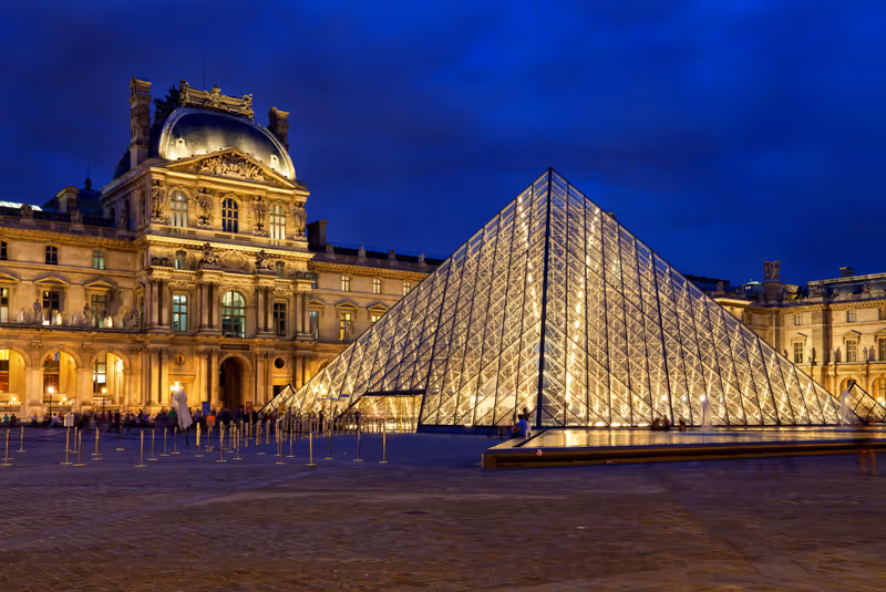 PARIS, FRANCE - 06 MAY, 2017: Louvre museum is one of the world's largest museums with more than 8 million visitors each year.