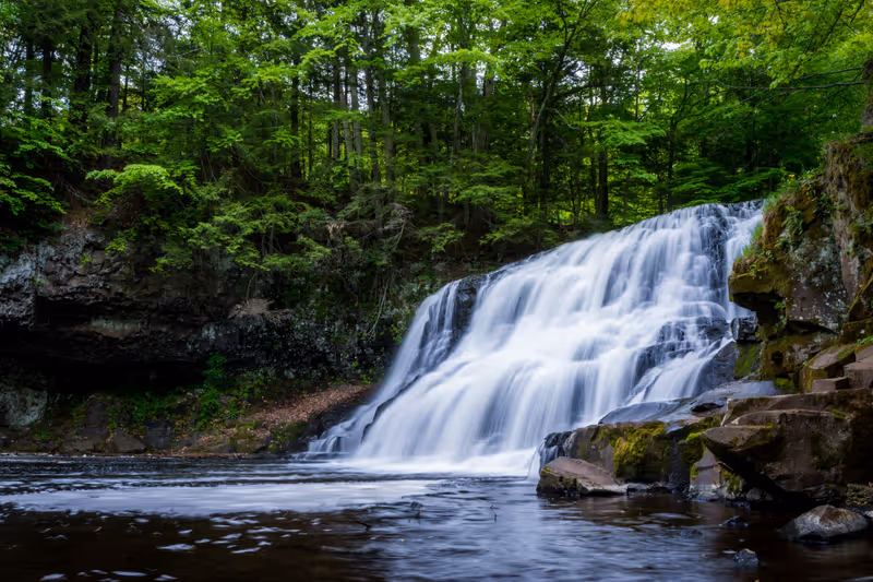Wadsworth Falls in Middletown, Connecticut U.S.A.