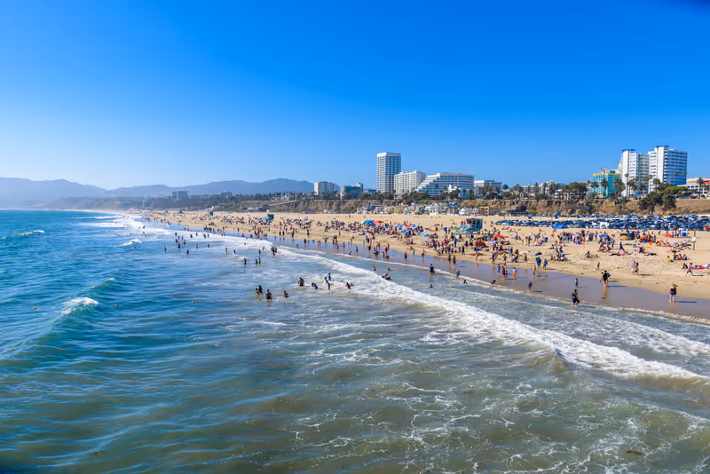 Santa Monica Beach, Los Angeles, California, USA